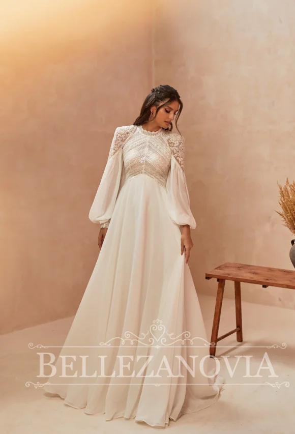 Vintage Bohemian Bridal Gown