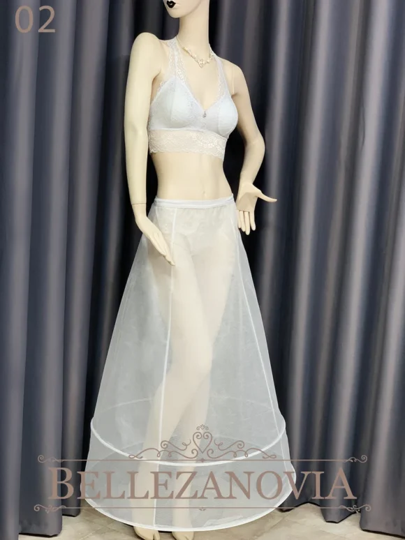 Bridal Petticoat, Petticoats unique size, 2 Hoops Underskirt